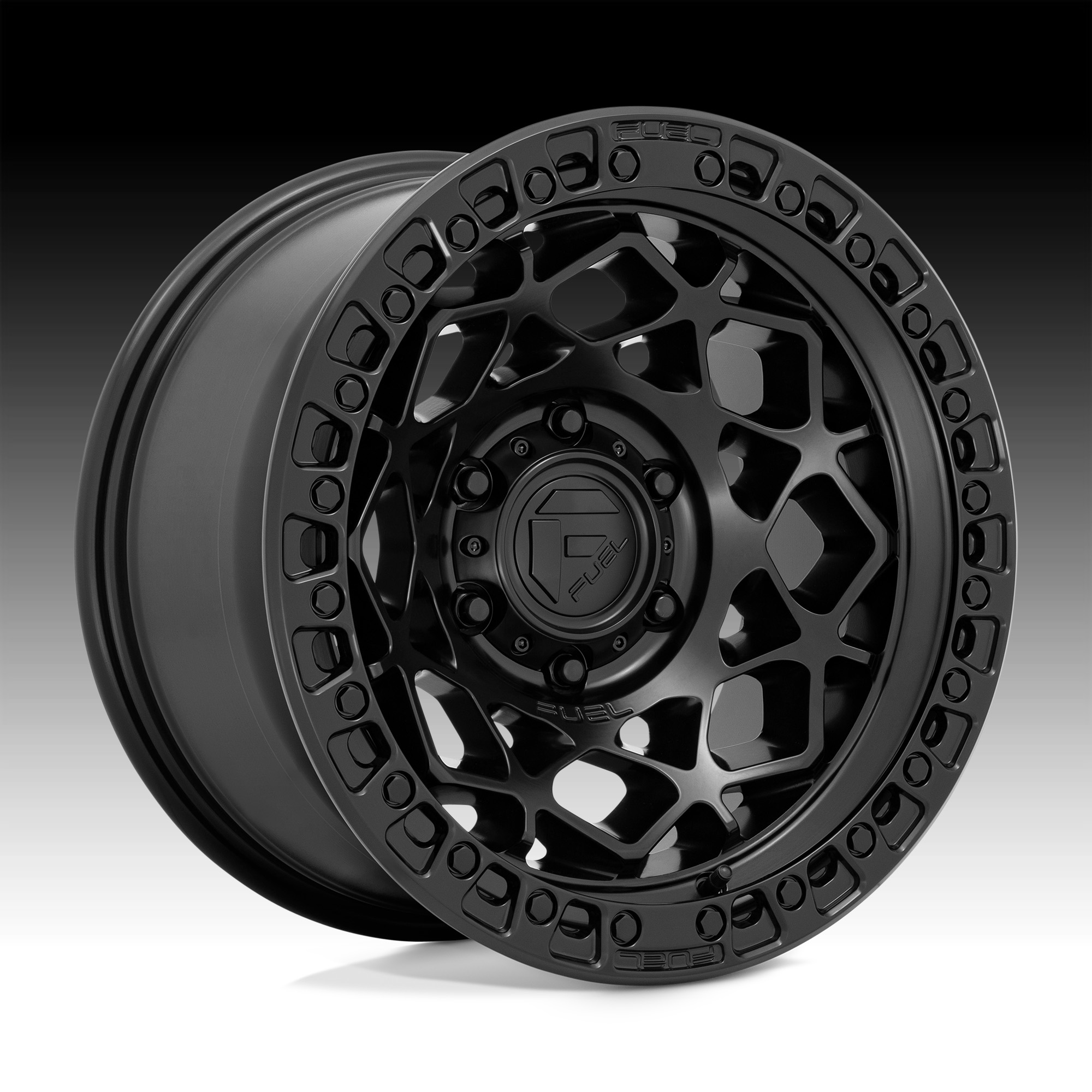 Fuel Unit D786 Matte Black Custom Truck Wheels Rims D786 / Unit